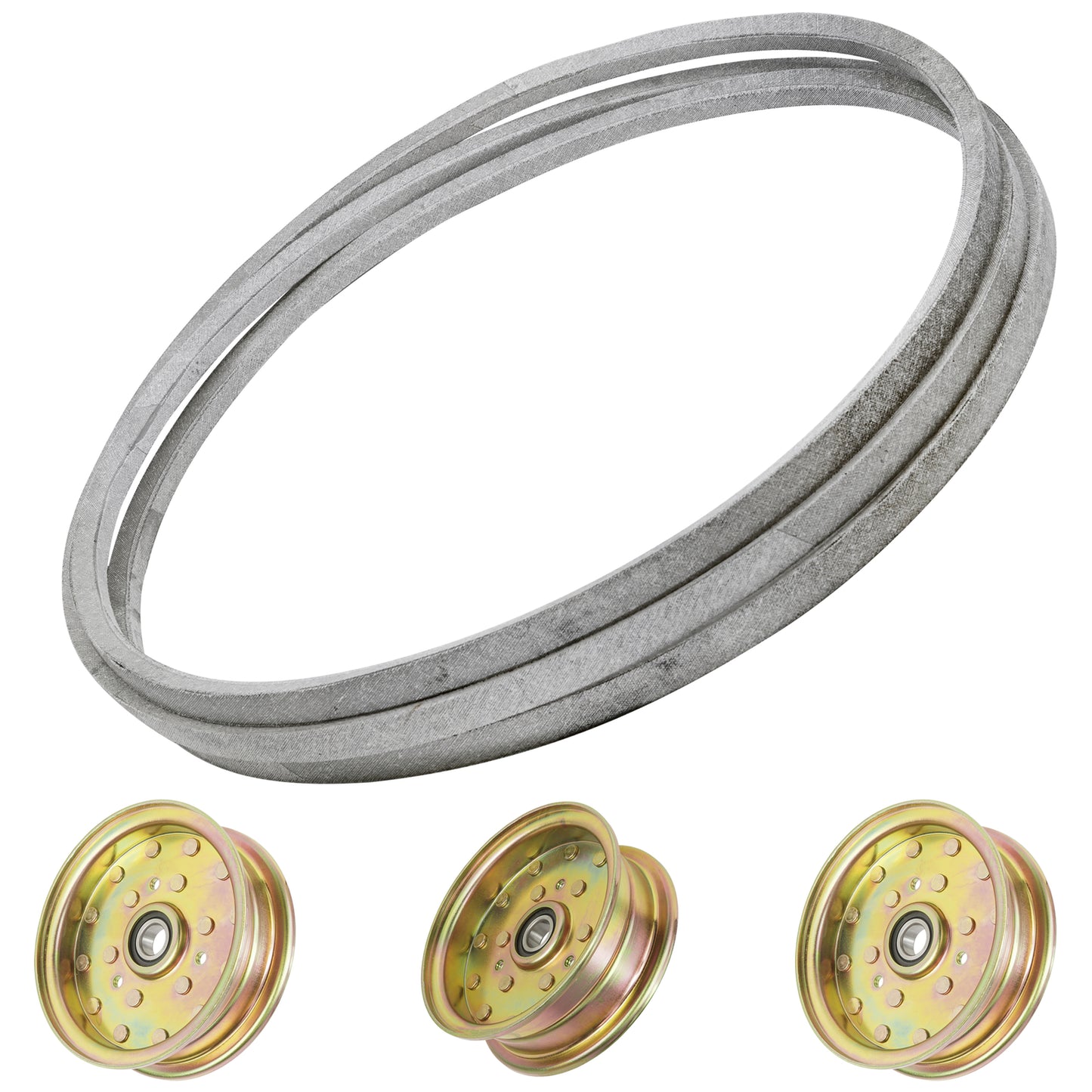 Deck Idler Pulleys and Belt Replacement for Husqvarna LZ5225 LZ6123 (2008–2018)