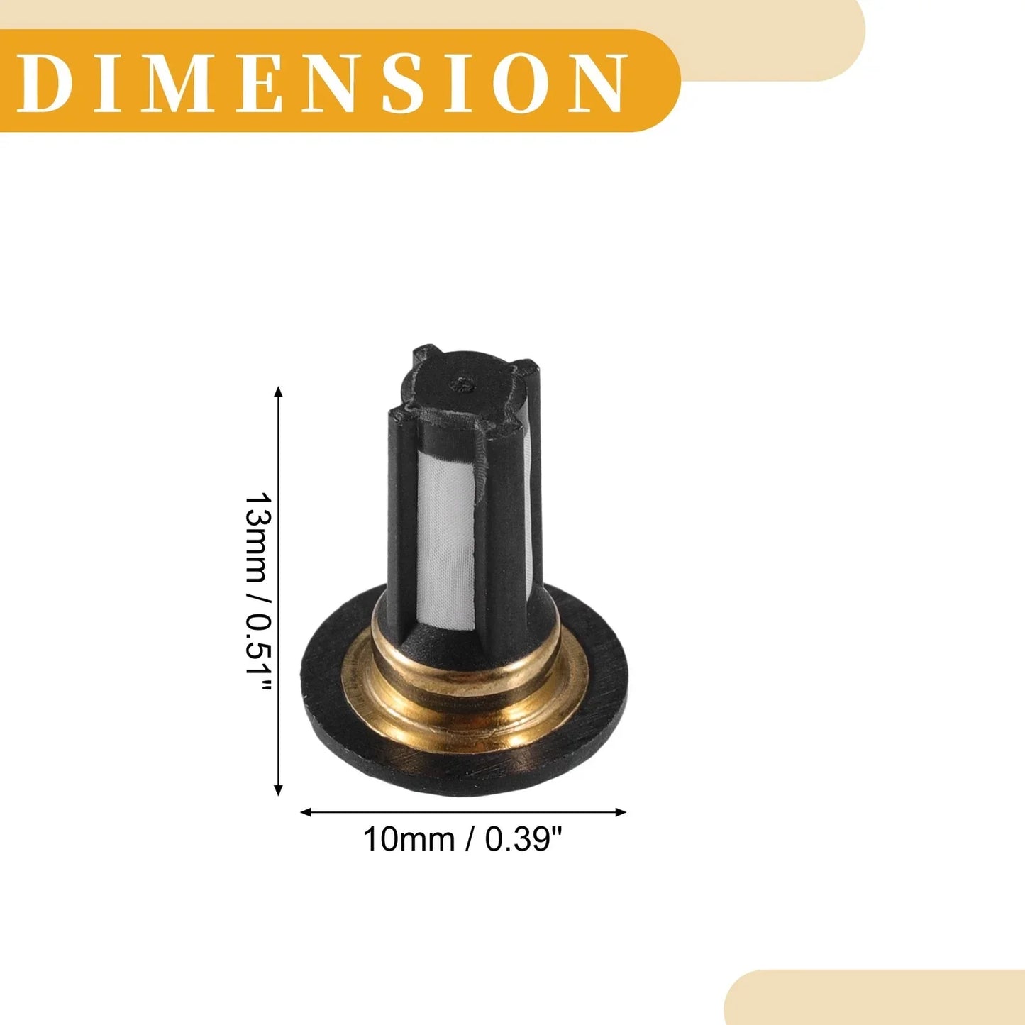 4 Pcs Fuel Injector Filter Baskets for Honda