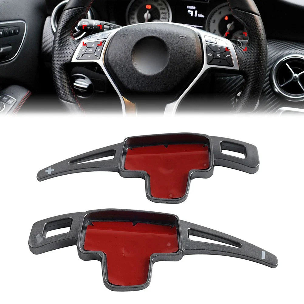 Steering Wheel Shifter Paddle Extensions for Benz A B C E M R S CLS CLA GLA
