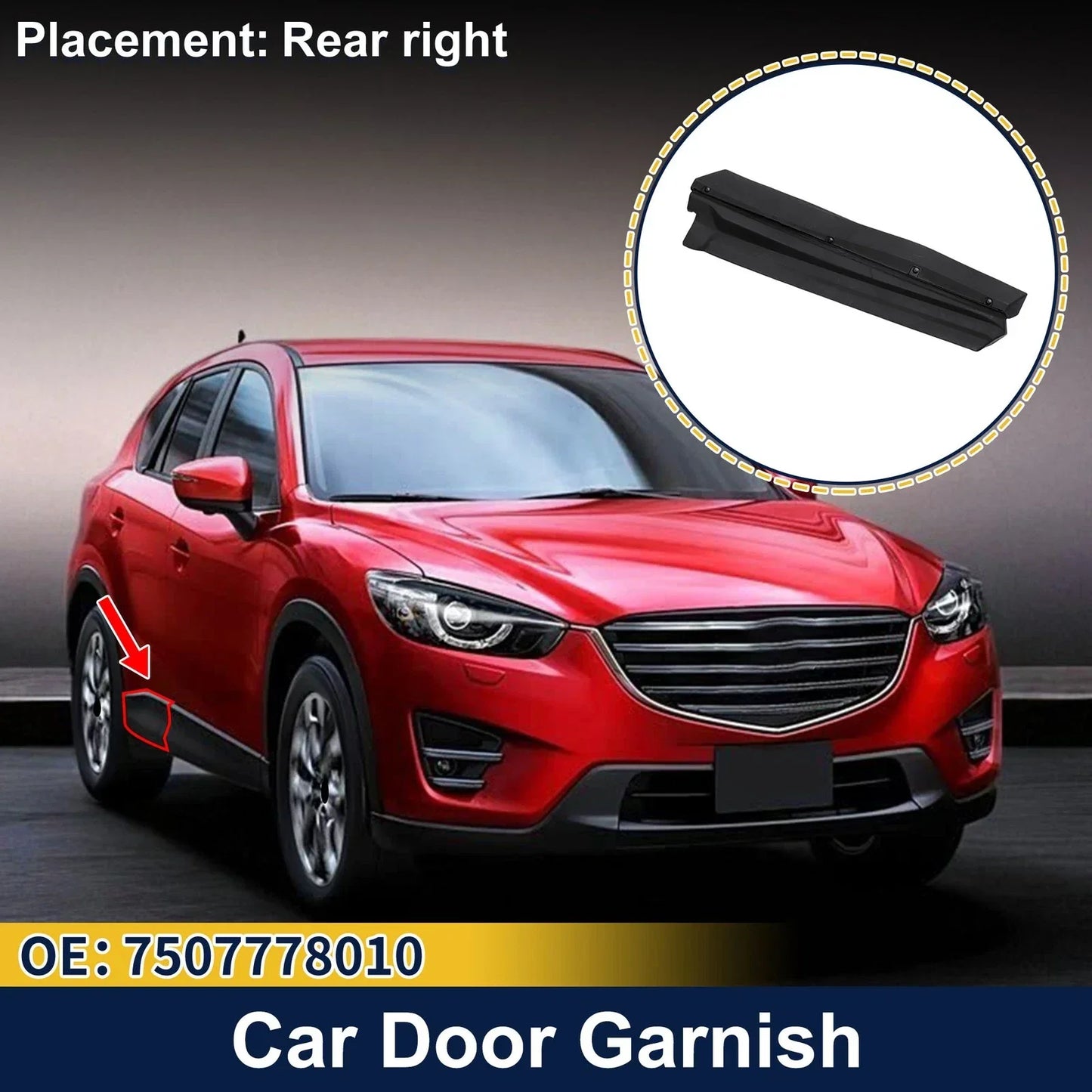 Lower Rear Right Door Trim for Lexus NX (2015-2021)