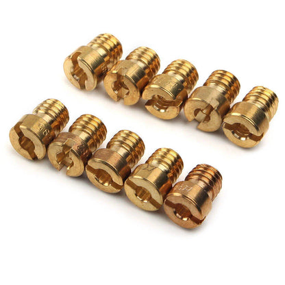 10PCS 5MM Main Jets Nozzle Kit for Dellorto Carburetor (75-98)