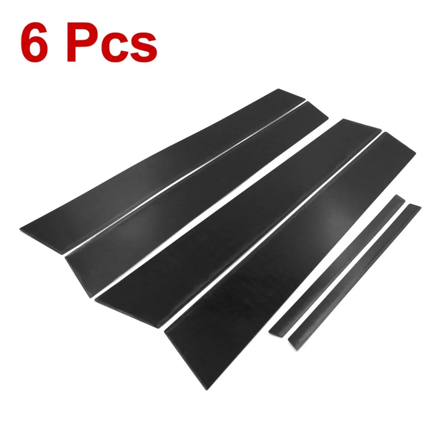 6 x Door Window Pillar Post Protector Covers for Honda Civic (2006-2011)