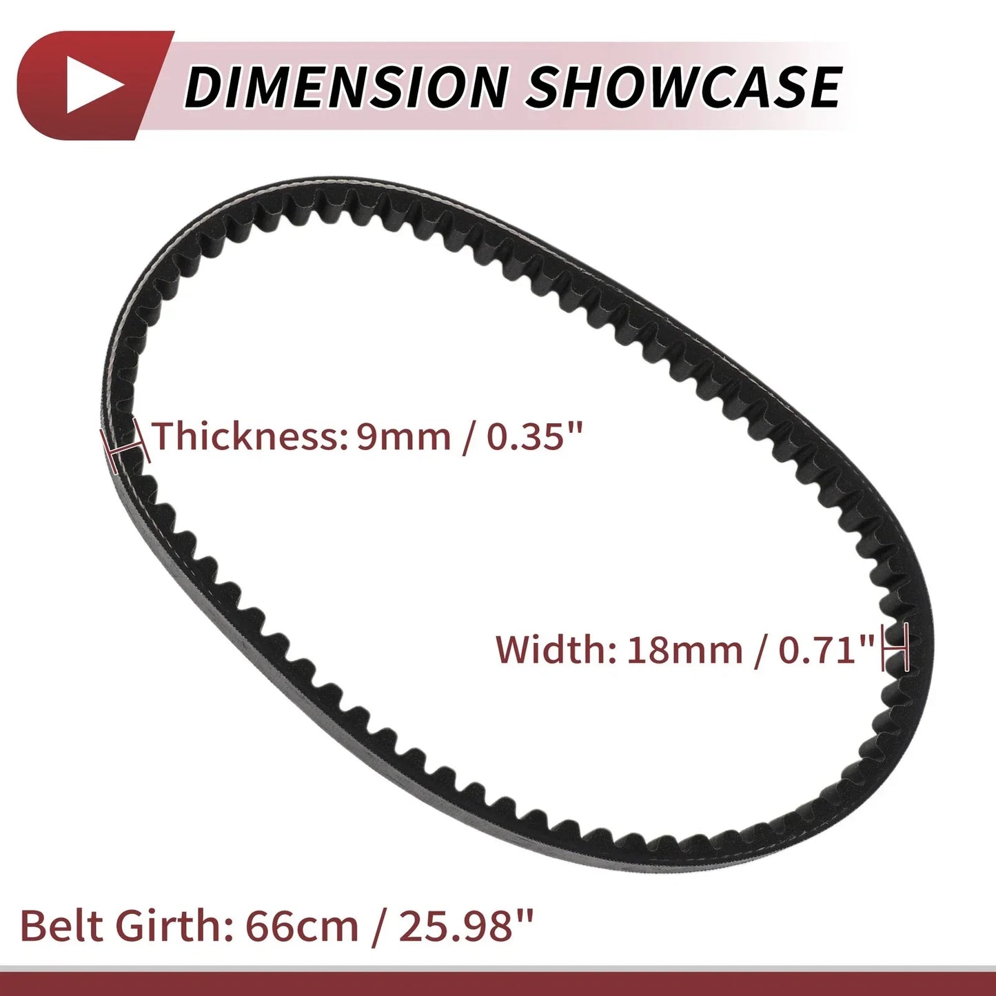 Drive Belt V-Belt for Honda 2 Stroke 50cc Engines Motorcycle (2000-2023)
