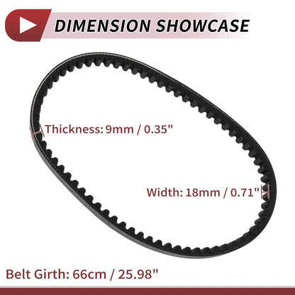Drive Belt V-Belt for Honda 2 Stroke 50cc Engines Motorcycle (2000-2023)