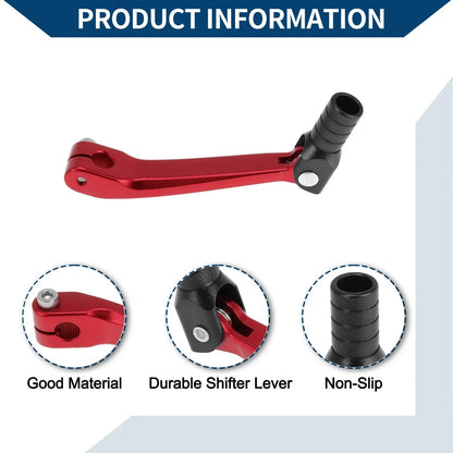 Folding Motorcycle Gear Shifter Lever for Honda CRF150F (2003-2017) Red Black