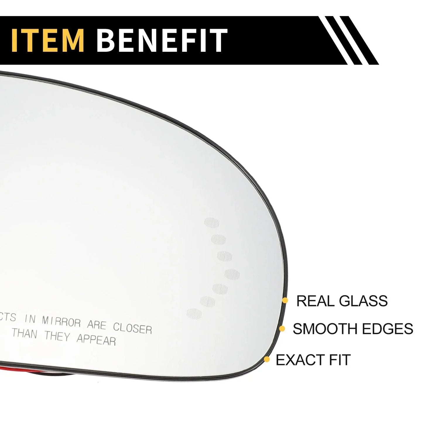 Heated Right Mirror Glass for GMC Sierra 2500 3500 HD (2011-2019)