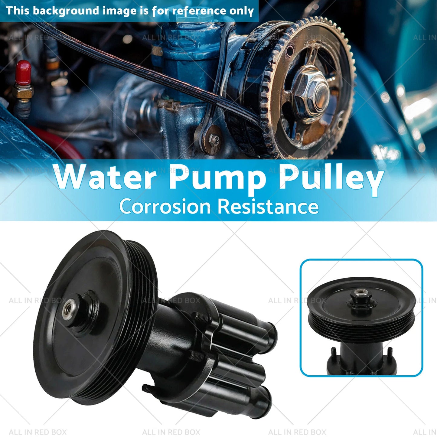 Raw Water Pump Pulley for Mercruiser 262ci 305ci 350ci