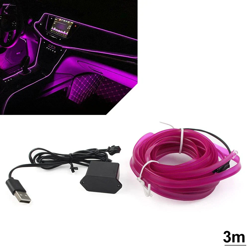 3 Meter LED Interior Atmosphere Strip Lights for Auto Car