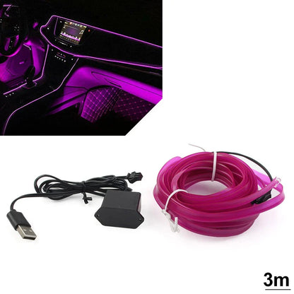 3 Meter LED Interior Atmosphere Strip Lights for Auto Car