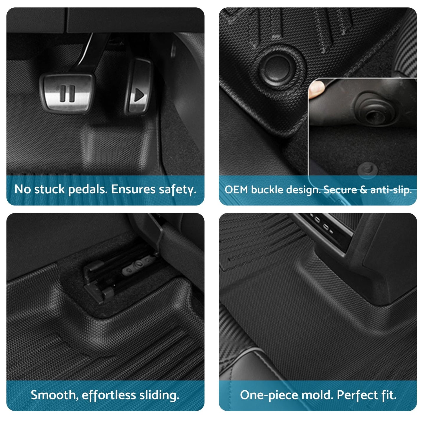 TPE Waterproof Floor Mat Boot Liner for BYD Shark 6 (2025-On)