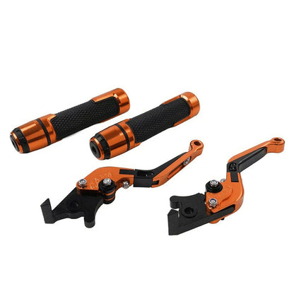 Folding Extendable Brake Clutch Levers & Handlebar Grips for Suzuki RF600R (1993-1998)