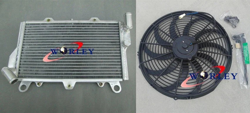 Aluminum Radiator + Fan for Kawasaki Ninja GPZ900 ZX900 (1984-1986)