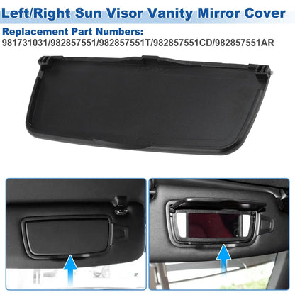 Sun Visor Mirror Cover for Porsche Boxster/Cayman 981 (2014-2016)