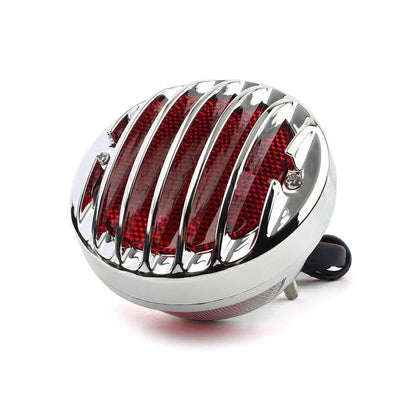 Chrome Tail Brake Light for Harley Bobber Rat Custom Chopper Motorcycle