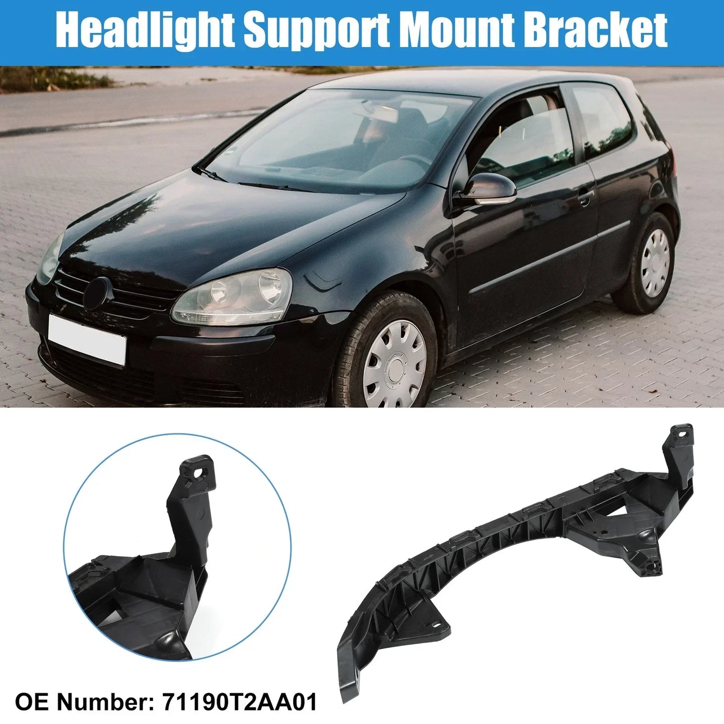Left Driver Side Headlight Support Bracket for Honda Accord (2013-2017)