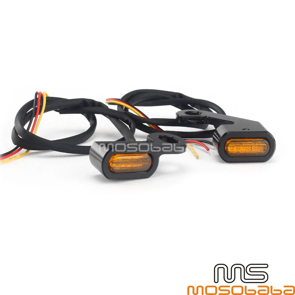 Mini LED Turn Signal Lights for Harley Touring Dyna Softail FLTRU (2006-2023)