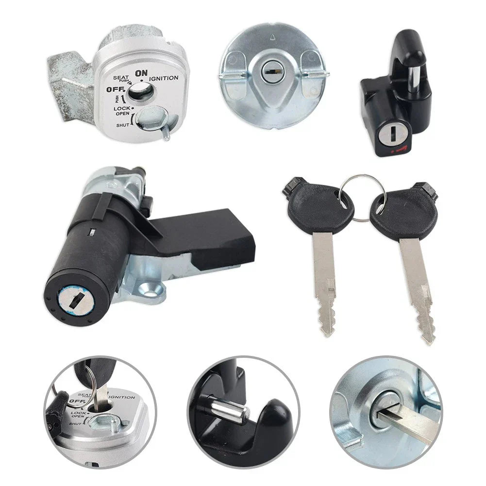 Ignition Switch Fuel Cap Lock Set for Honda Ruckus NPS50 (2003-2019)