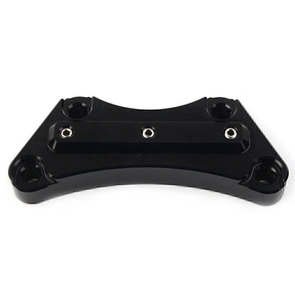 Black Top Handlebar Riser Clamp for Harley Touring Street Road King (2008-2023)