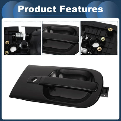 Front Left Exterior Door Handle for Hyundai H1 STAREX (2007-2009) Black 1 x