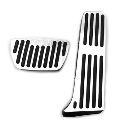 Silver Gas Brake Foot Pedal Covers for Toyota Camry (2018-2020)  Pieces