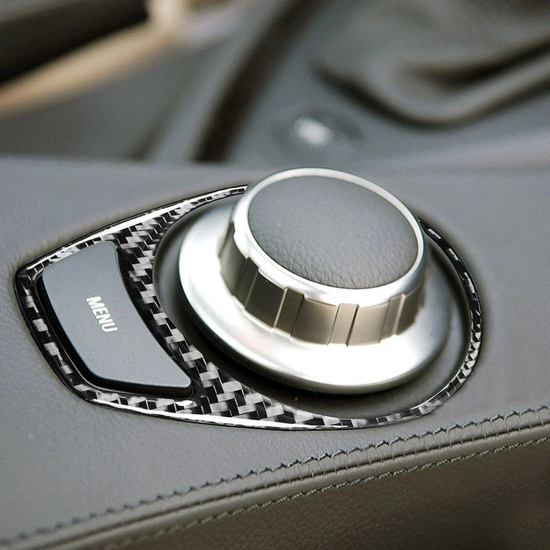 Car Radio Switch Button Bezel Frame for BMW 6 Series E63 E64 (2004-2010)