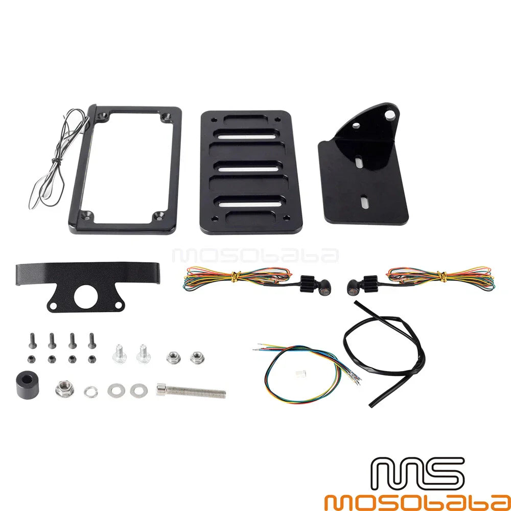 LED Rear Turn Tail Light License Plate Bracket Frame for Sportster S (2021-2023)