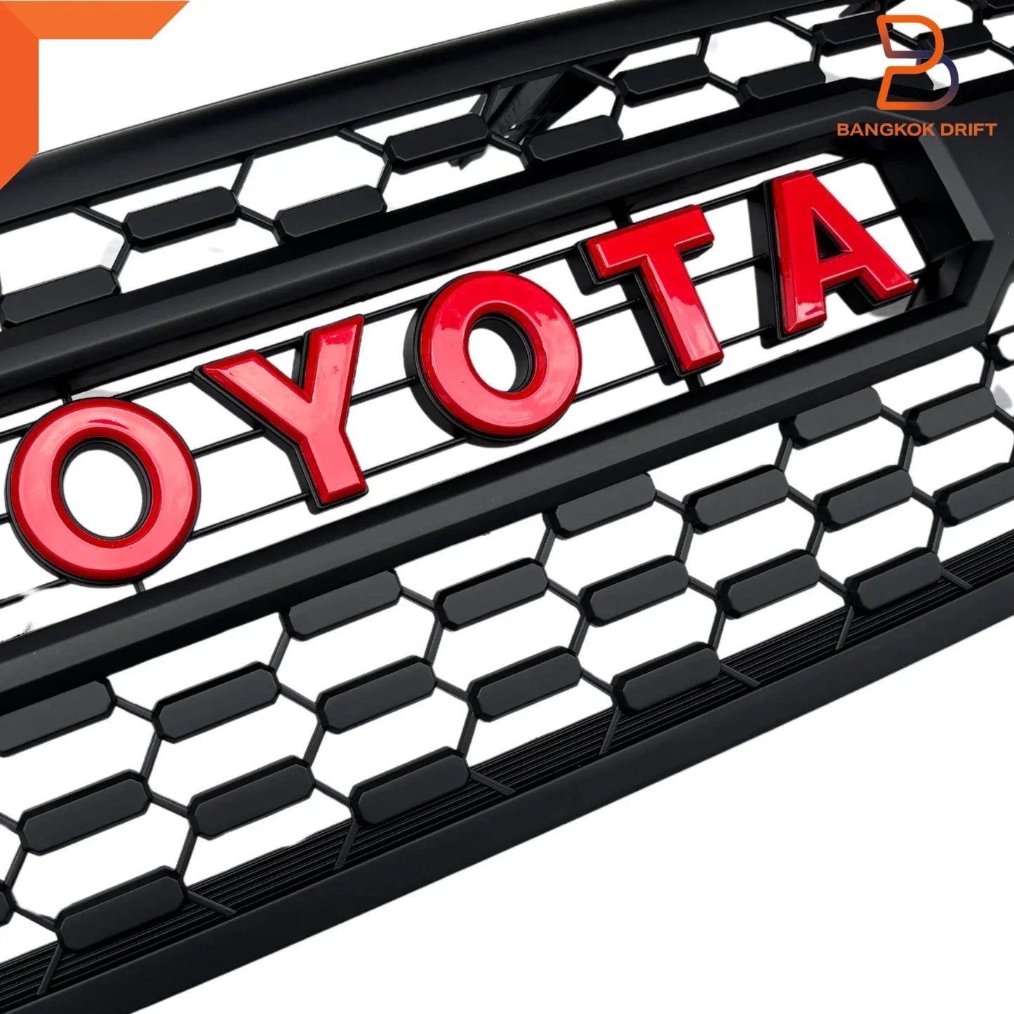 Tundra Style Front Grille Red Letter for Toyota Hilux UTE SR5 (2018-2020)