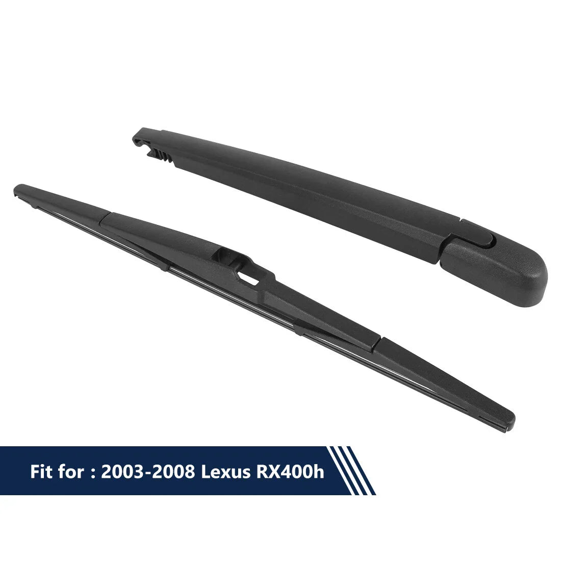 Rear Windshield Wiper Blade Arm Set 14 Inch for Lexus RX400h (2003-2008)