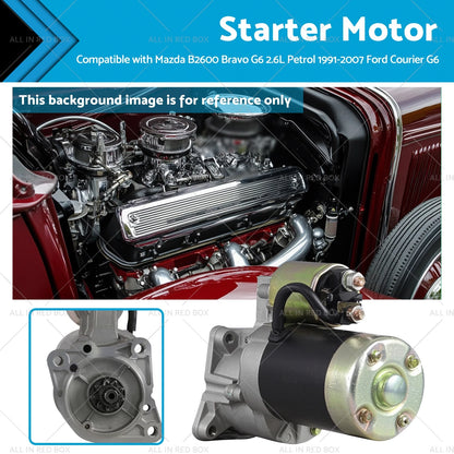 Starter Motor for Mazda Bravo B2600, Ford Courier 2.6L Petrol (1991-2007)