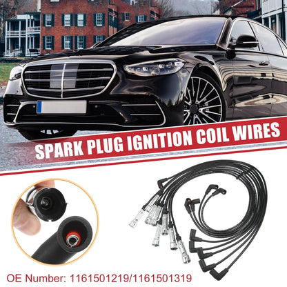 9 x Spark Plug Wire Ignition Coil Cables for Mercedes-Benz 380 (1982-1985)