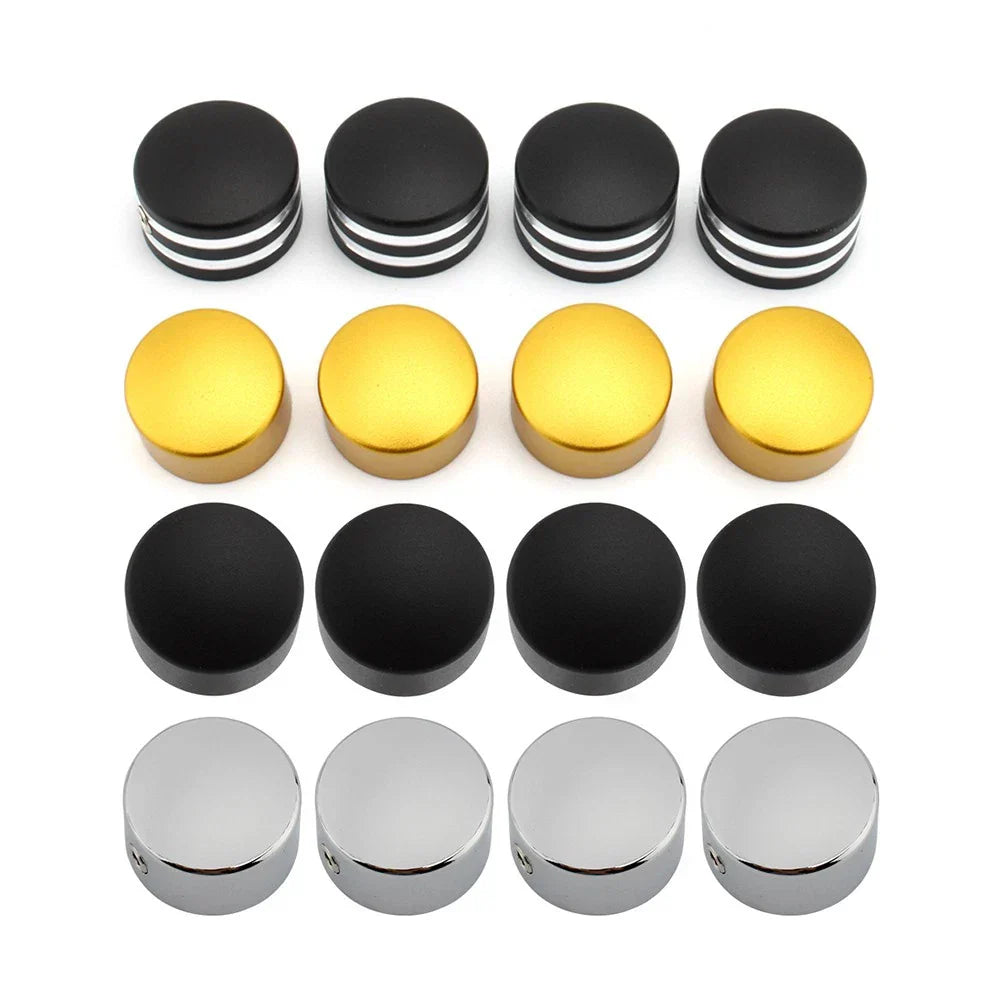 4 x CNC Billet Head Bolt Cover Caps for Triumph T120 Thruxton Scrambler (2016-2023)