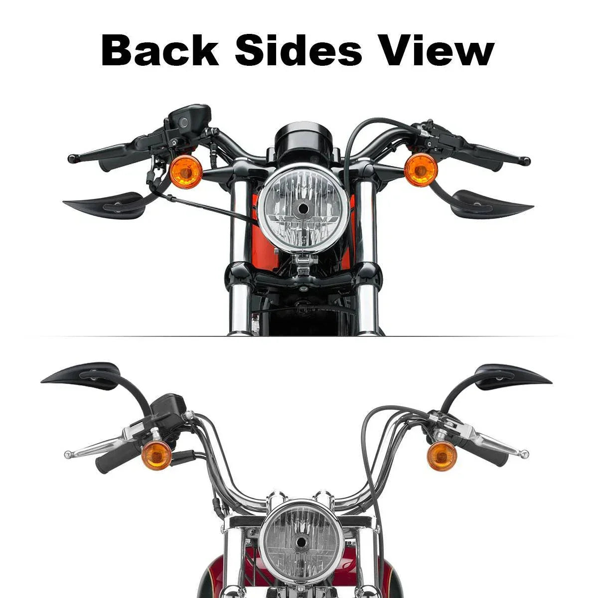 8mm Rear View Mirrors for Harley CVO Softail Fat Boy Ultra Limited