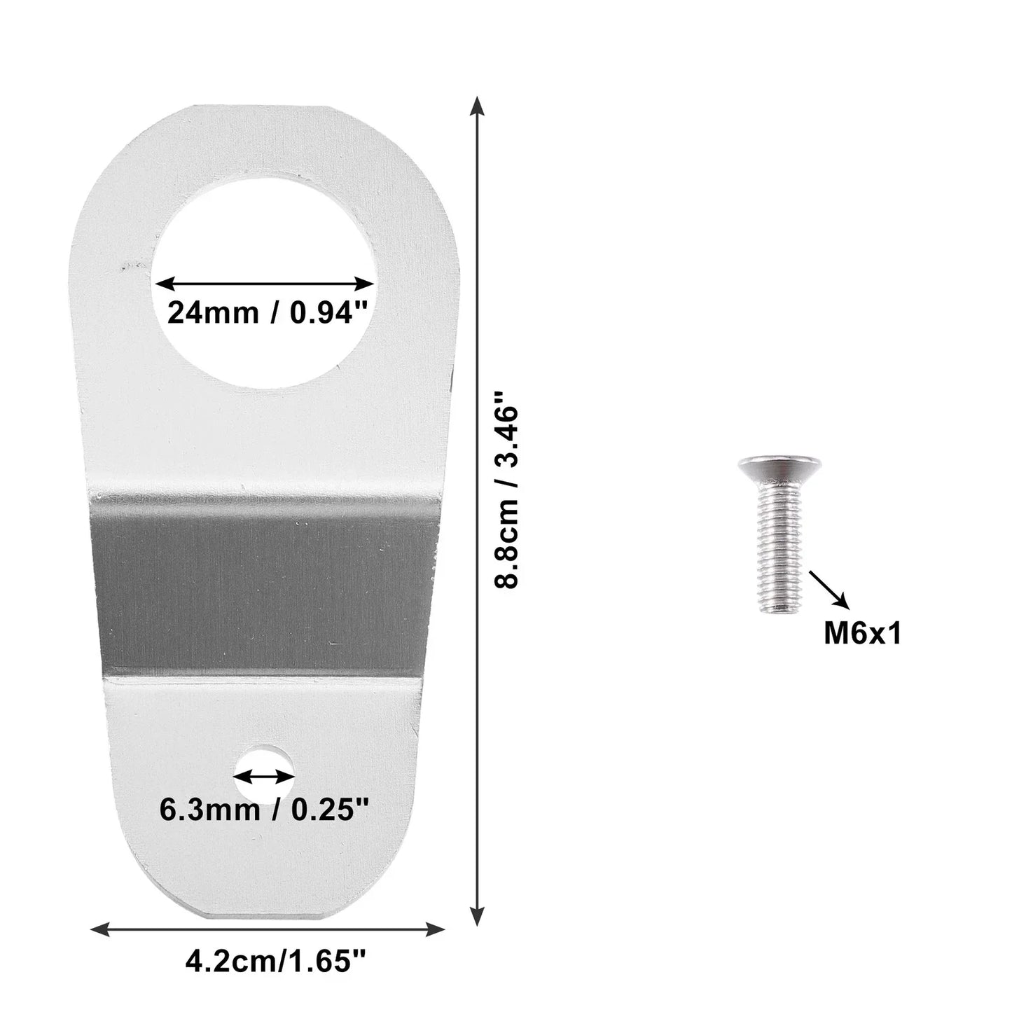 Engine Water Tank Radiator Bracket for Honda (2000-2005) - Aluminum Alloy, Silver