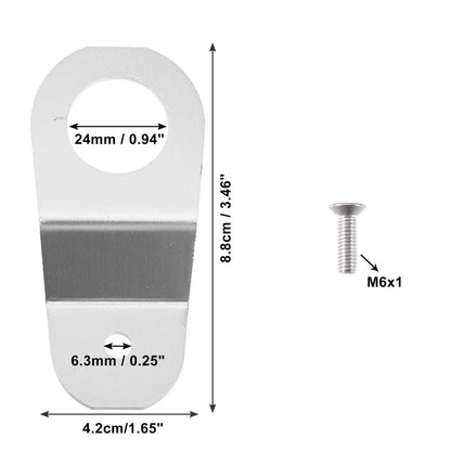 Engine Water Tank Radiator Bracket for Honda (2000-2005) - Aluminum Alloy, Silver