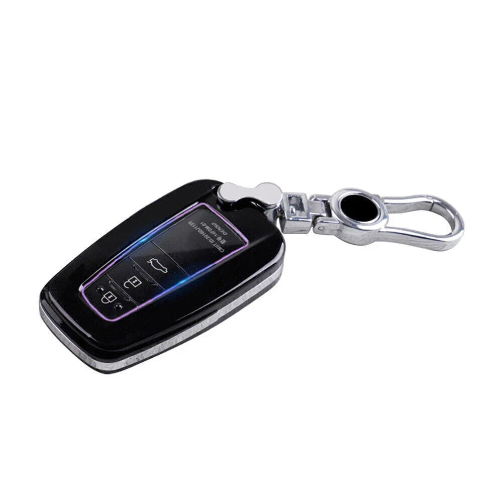 Remote Key Fob Cover for Toyota Camry Corolla C-HR Prado RAV4 Prius (2018-2023)