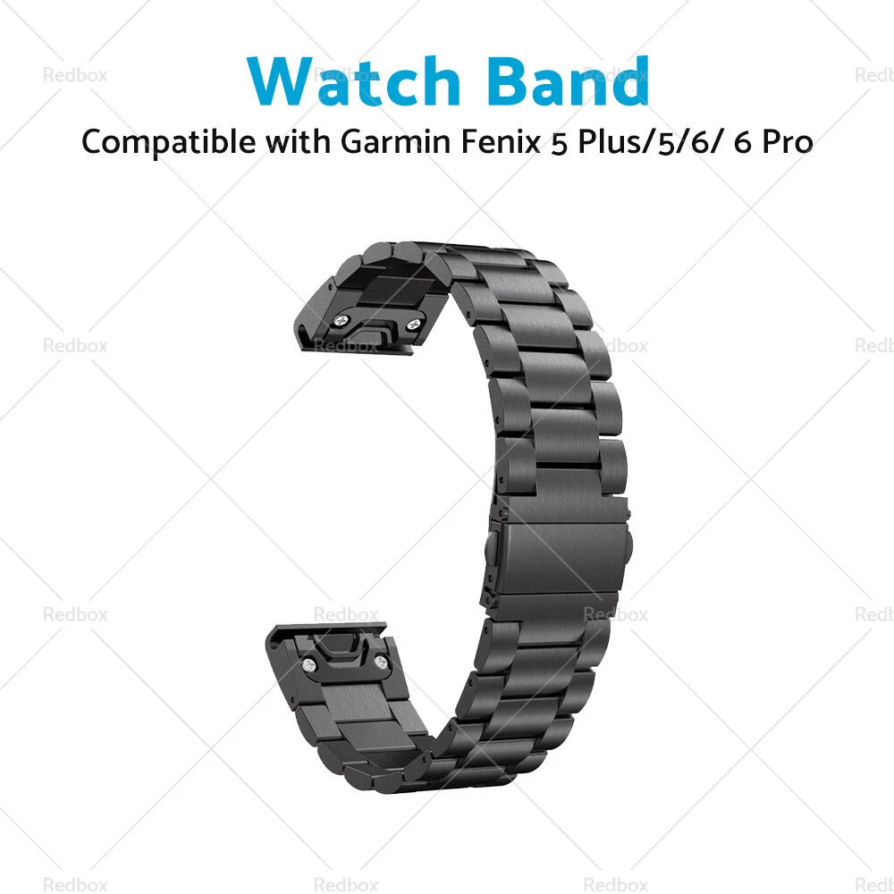 22mm Stainless Steel Quick Fit Watch Band for Garmin Fenix 5 6