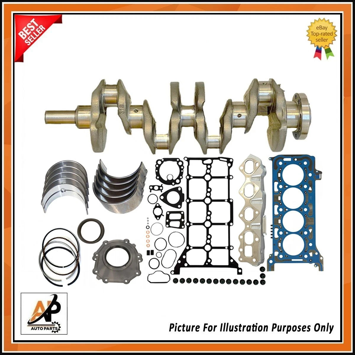 Crankshaft Rebuild Kit for Ford Transit Custom 2.0 TDCi (2016–2023)