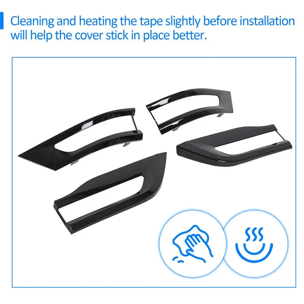 Gloss Black Tail Light Cover Trim for Jeep Grand Cherokee (2014-2021)