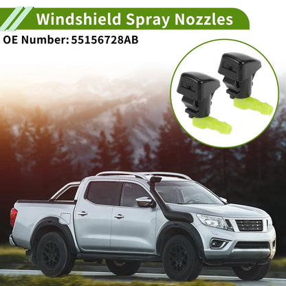 Windshield Washer Nozzle with Hose Connector for Chrysler (2011-2016)