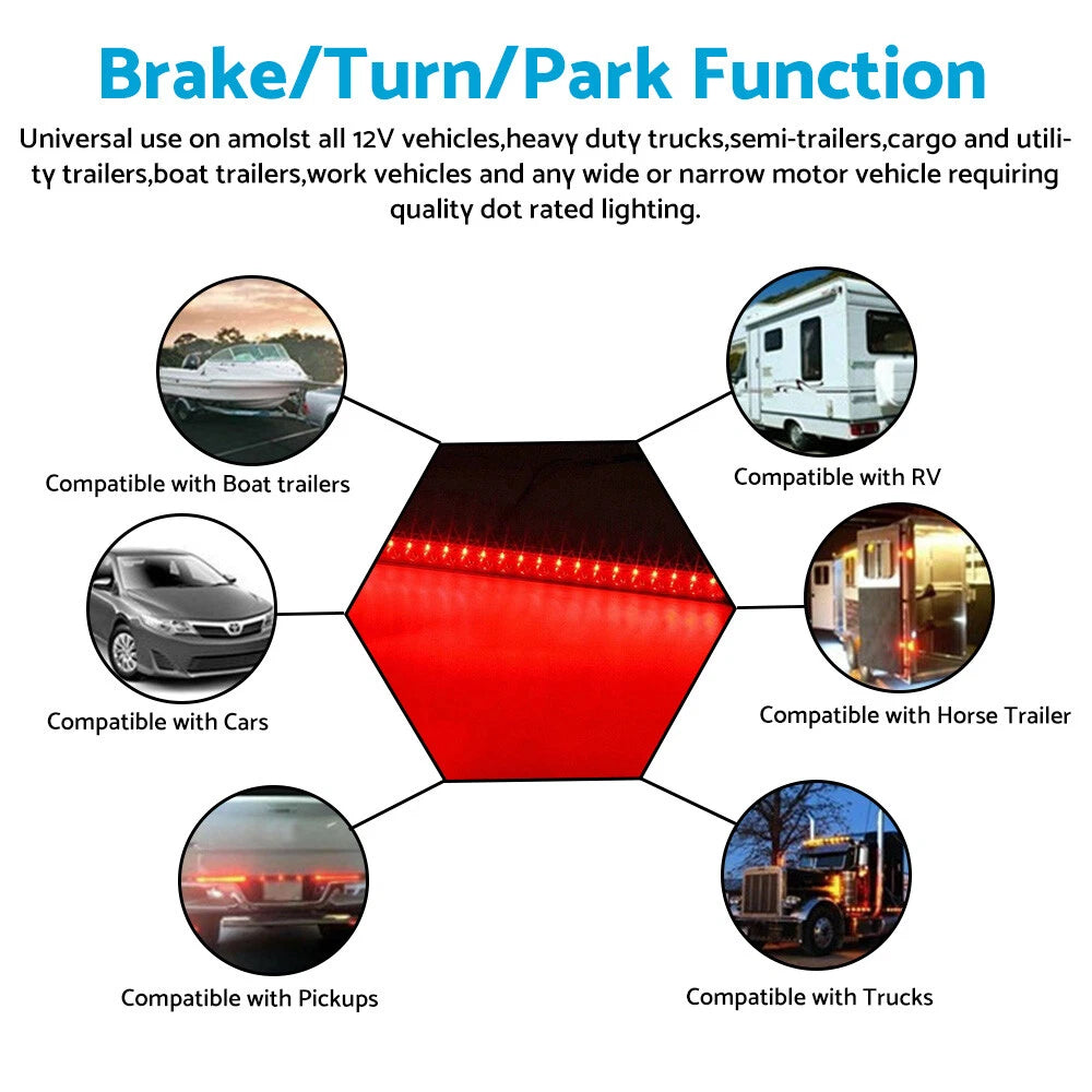 11 LED Third Brake Light for Universal Car High Mount Tail Light