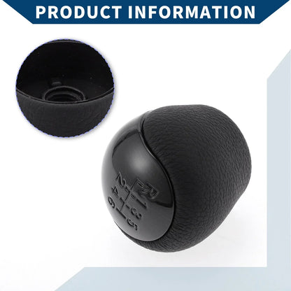 6 Speed Manual Gear Shifter Knob for Hyundai Elantra (2008-2009) Black Plastic