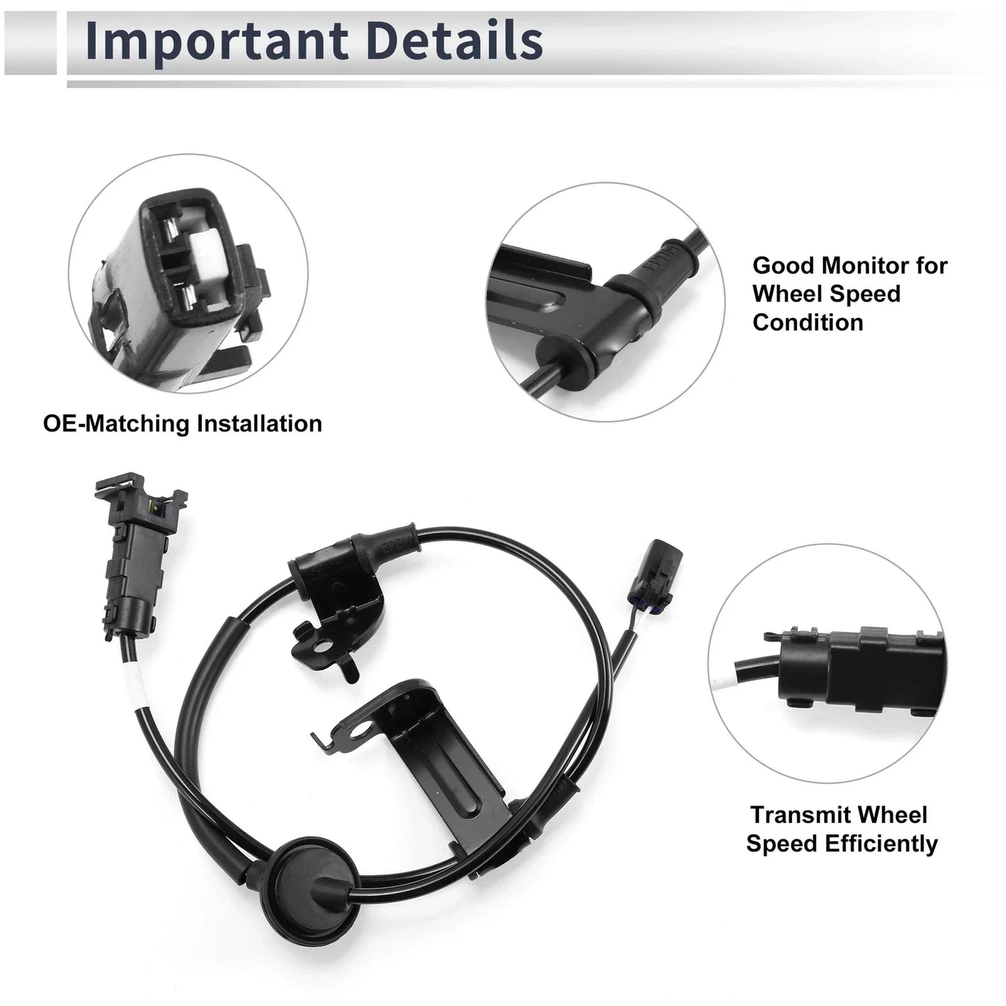 ABS Wheel Speed Sensor for Hyundai Elantra 2016-2019 (2 x Sensors)
