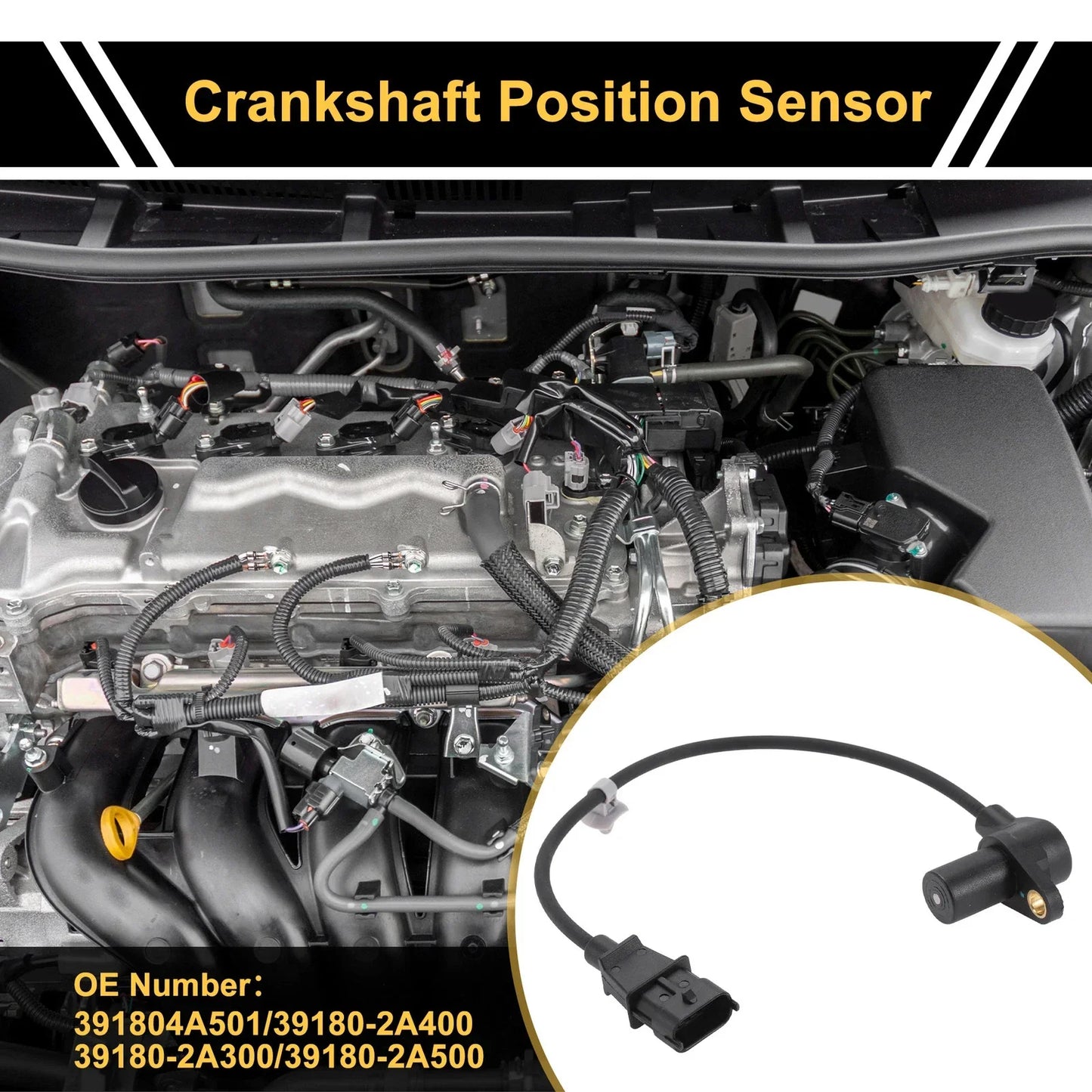 Crankshaft Position Sensor for Hyundai i10 1.1 CRDi (2008-2011)