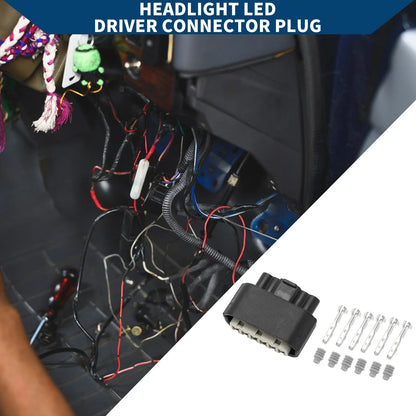 6Pin LED Headlight Driver Connector Plug for Honda Accord Spirior (2013-2017)