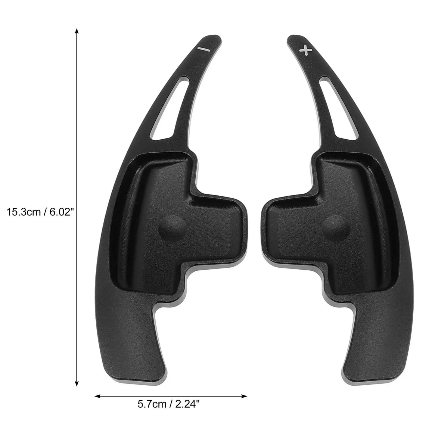 Black Steering Wheel Shift Paddle Shifter Extensions for Mercedes-Benz C350