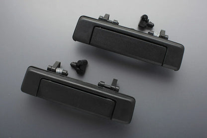 Black Door Handles 2 x for 85-98 Ford Courier Mazda Bravo B2000 B2200 B2600
