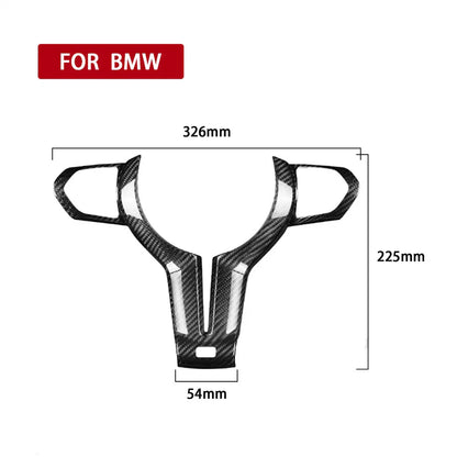Carbon Fiber Steering Wheel Cover for BMW F80 M4 F82 M6 F06 F12 F13 (2012-2020)