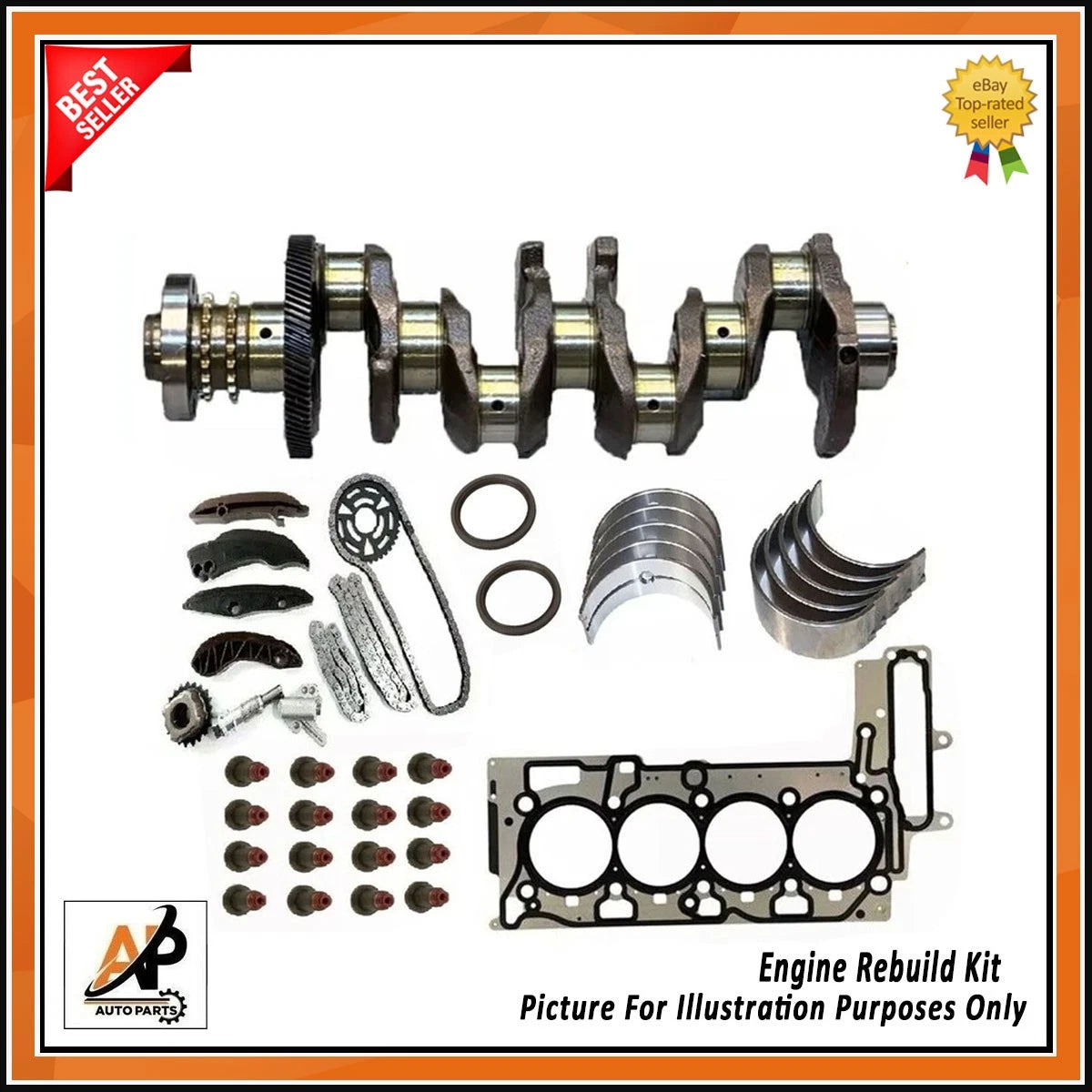 Crankshaft with Gear Rebuild Kit for BMW MINI N47 2.0 Diesel (2007–2015)