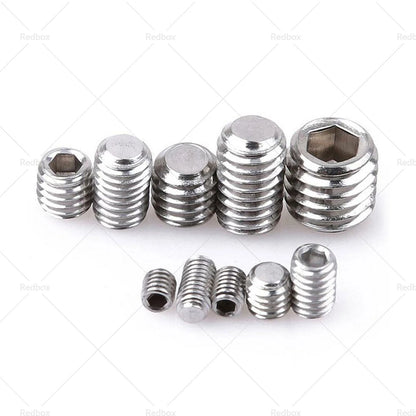 Stainless Steel Allen Head Socket Grub Screws Assortment 220 Pcs