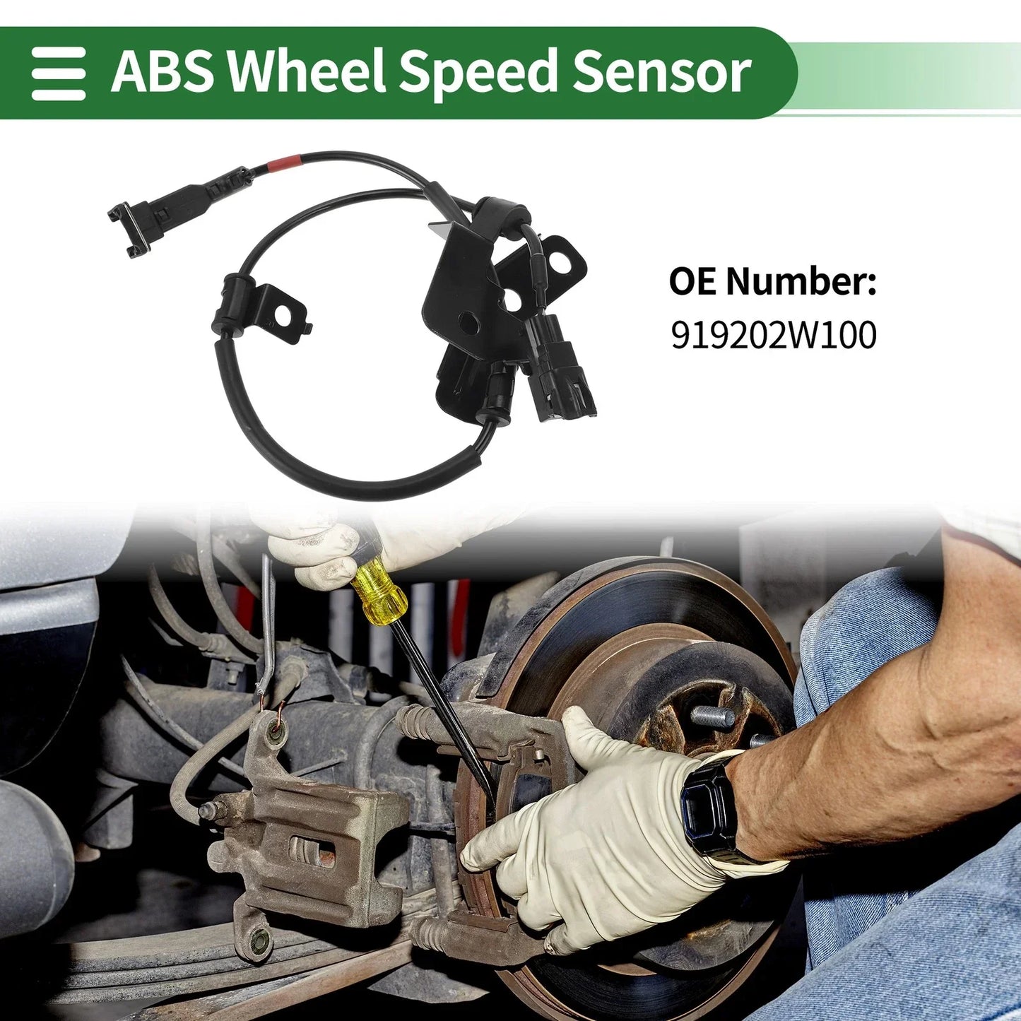 ABS Wheel Speed Sensor for Hyundai Santa Fe 2WD (2013-2018) - 1 x Right Rear